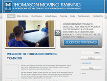 Tablet Screenshot of movingtraining.com